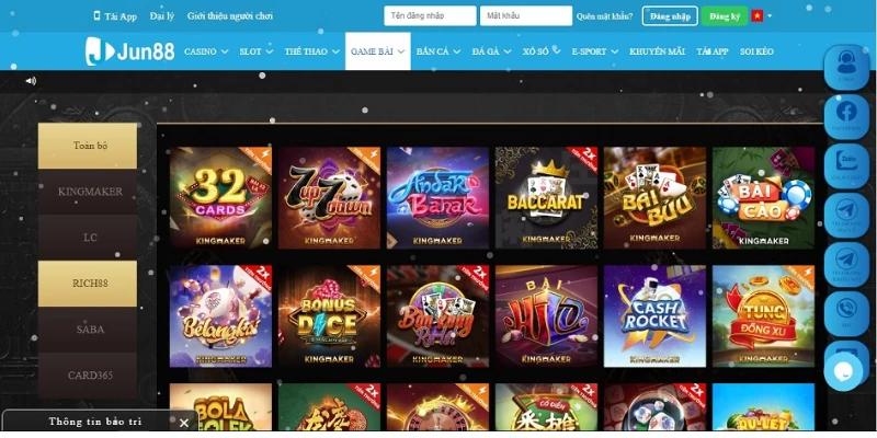 game cá cược hấp dẫn tại Jun88